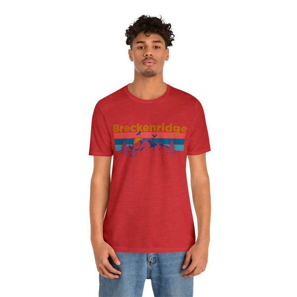 Breckenridge, Colorado Shirt - Mountain Sunset Unisex Breckenridge T-Shirt