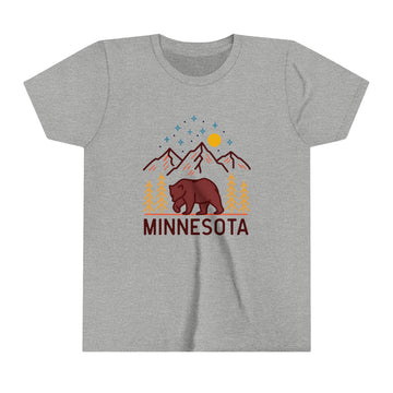 Buy athletic-heather Minnesota Youth T-Shirt - Unisex Kids Minnesota Shirt