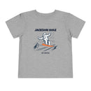 Jackson Hole, Wyoming Yeti Snowboard Toddler Tee-4