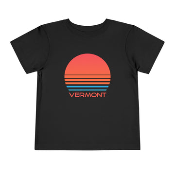 Buy black Vermont Toddler T-Shirt - Retro 80s Unisex Toddler Vermont Shirt