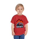 Banff, Canada Toddler T-Shirt - Retro Palm Tree Toddler Banff Shirt-19