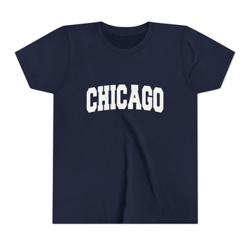 Buy navy Chicago, Illinois Youth Graphic Tee - Kids Chicago T Shirt
