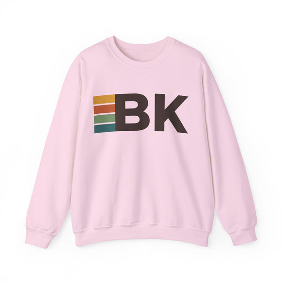 Brooklyn, New York BK Retro Stripe Sweatshirt