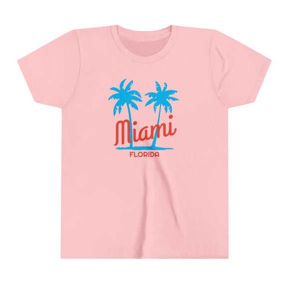 Miami, Florida Youth Shirt - Retro Palm Tree Miami Kid's T-Shirt
