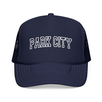 Park City, Utah Trucker Hat — Vintage College Foam Mesh Park City Cap