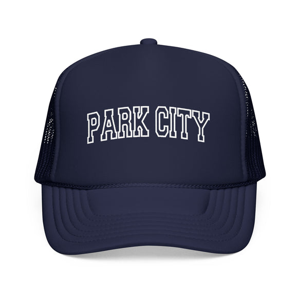 Park City, Utah Trucker Hat — Vintage College Foam Mesh Park City Cap