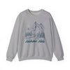 Jackson Hole, Wyoming Sweatshirt - Mountain Illustration Graphic Crewneck