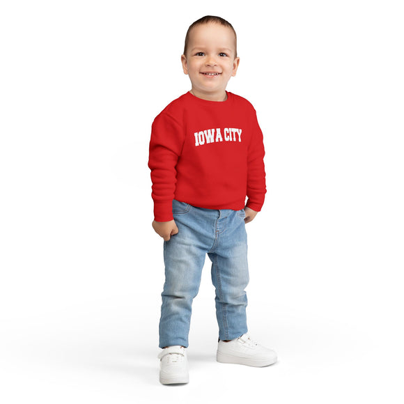 Iowa City, Iowa Toddler Sweatshirt - Iowa City Toddler Crewneck Sweatshirt