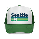 Seattle, Washington Retro Trees Trucker Hat - Vintage Style Seattle Cap-2