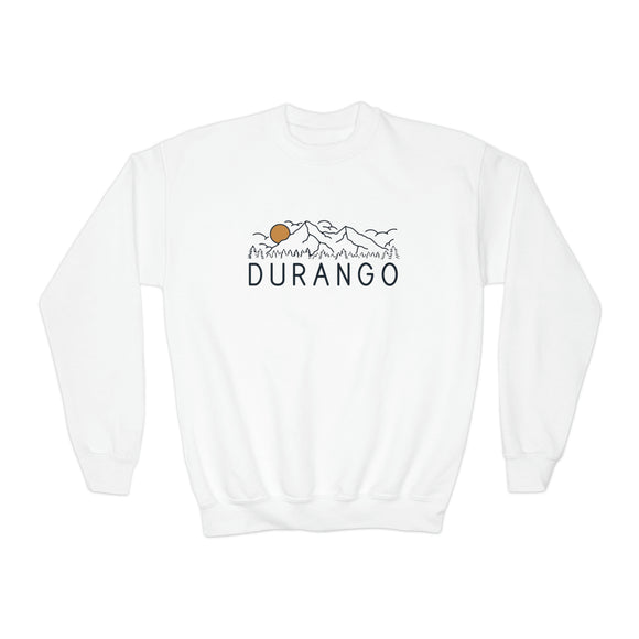 Durango, Colorado Youth Sweatshirt - Unisex Kid's Durango Crewneck Sweatshirt