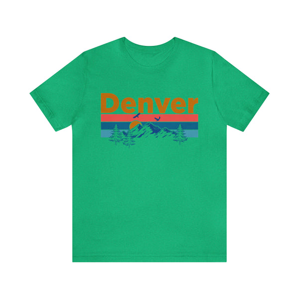 Denver, Colorado Shirt - Mountain Sunset Unisex Denver T-Shirt