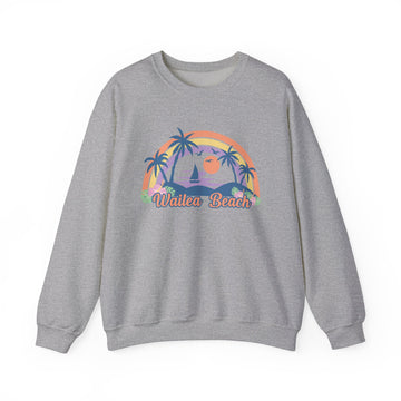 Buy sport-grey Wailea Beach, Hawaii Sweatshirt - Unisex Retro Beach Crewneck Wailea Beach Sweatshirt