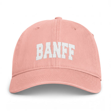 Buy peachy Banff, Canada Washed Baseball Cap - Vintage Coastal Comfort Colors