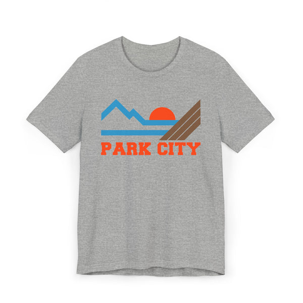 Park City, Utah Retro Mountains Sunset T-Shirt | Vintage Park City Tee