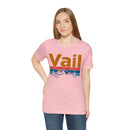 Vail, Colorado Shirt - Mountain Sunset Unisex Vail T-Shirt-113