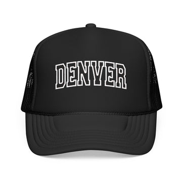 Denver, Colorado Trucker Hat — Vintage College Foam Mesh Denver Cap - 0