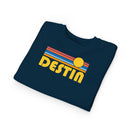 Destin, Florida Toddler Sweatshirt - Retro Sun Destin Toddler Crewneck Sweatshirt-17