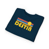 Destin, Florida Toddler Sweatshirt - Retro Sun Destin Toddler Crewneck Sweatshirt