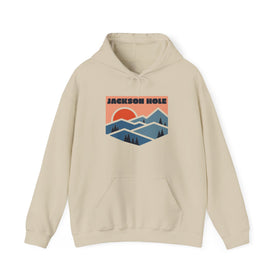 Jackson Hole, Wyoming Hoodie - Unisex Mountain Jackson Hole Hoodie Graphic Sweatshirt - 0