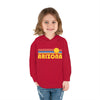 Arizona Toddler Hoodie - Retro Sunrise Unisex Arizona Toddler Sweatshirt