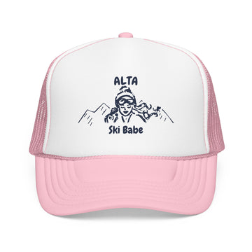 Alta, Utah Ski Babe Trucker Hat — Foam Mesh Cap