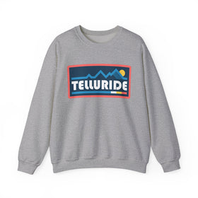 Buy sport-grey Telluride, Colorado Sweatshirt - Mountain Graphic Crewneck