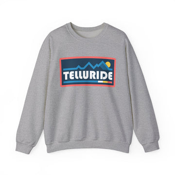 Buy sport-grey Telluride, Colorado Sweatshirt - Mountain Graphic Crewneck