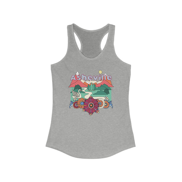 Asheville, North Carolina Women's Racerback Tank Top