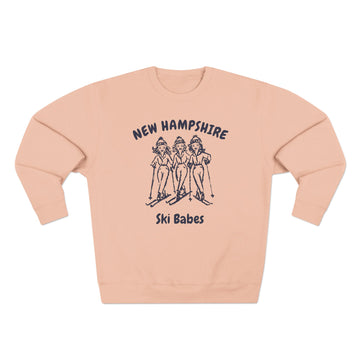 Buy pale-pink Premium New Hampshire Ski Babes Sweatshirt