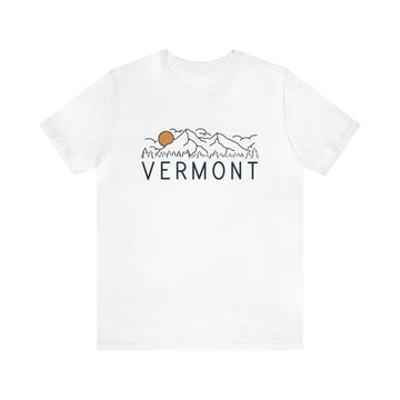 Buy white Vermont T-Shirt - Retro Unisex Vermont Shirt
