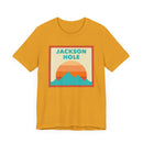 Retro Jackson Hole, Wyoming T-Shirt, Mountain Sun Tee, Unisex Graphic Shirt, Vintage Jackson Hole, Wyoming Top, Outdoor Adventure Clothing-23