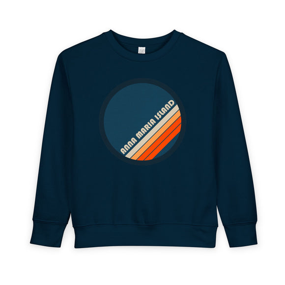 Anna Maria Island, Florida Toddler Sweatshirt - Retro Anna Maria Island Toddler Crewneck Sweatshirt