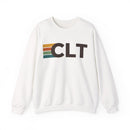 Charlotte, North Carolina CLT Retro Stripe Sweatshirt-1