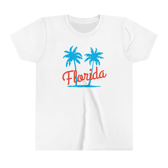 Florida Youth Shirt - Retro Palm Tree Florida Kid's T-Shirt