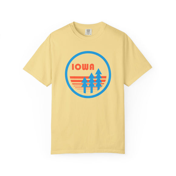 Iowa T Shirt, Comfort Colors Cotton 100% Cotton Trees Tee