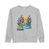 Utah Toddler Sweatshirt - Utah Toddler Crewneck Sweatshirt