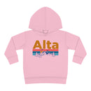 Alta Toddler Hoodie - Retro Mountain Sun Unisex Alta Toddler Sweatshirt-4