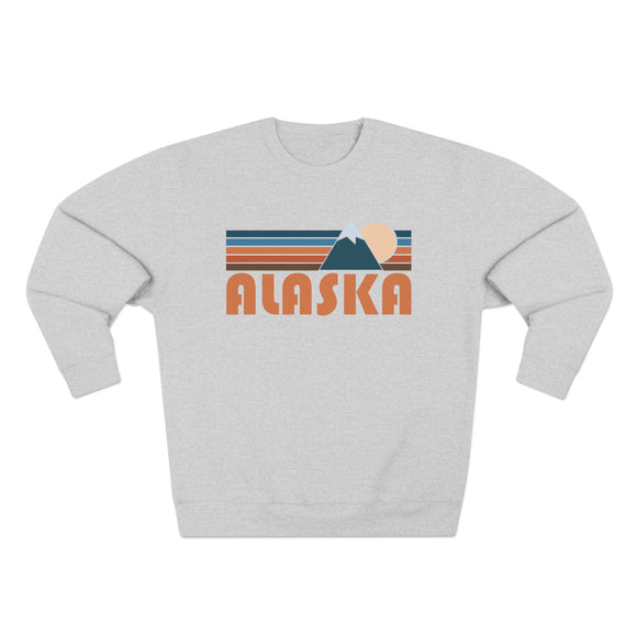 Premium Alaska Retro Mountain Graphic Sweatshirt