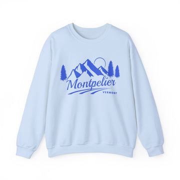 Montpelier, Vermont Sweatshirt - Unisex Mountain Montpelier Sweatshirt - 0