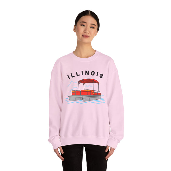 Illinois Sweatshirt - Pontoon Boat Sweatshirt