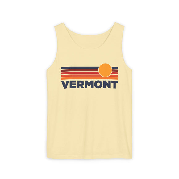 Vermont Retro Sunstripe Tank Top | Comfort Colors - 100% Cotton
