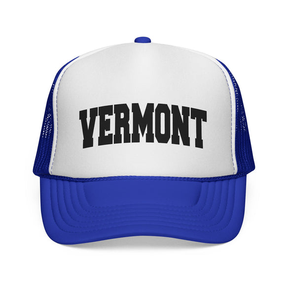 Vermont Retro Collegiate Style Trucker Hat
