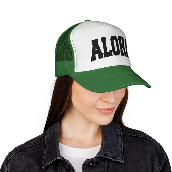 Aloha Retro Collegiate Style Trucker Hat