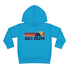 Ski Bum Toddler Hoodie - Unisex Mountain Pullover Sweatshirt, Kids Hooded Jumper, Ski Bum Souvenir