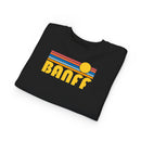 Banff, Canada Toddler Sweatshirt - Retro Sun Banff Toddler Crewneck Sweatshirt-14