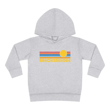 Breckenridge, Colorado Toddler Hoodie - Retro Sunrise Unisex Breckenridge Toddler Sweatshirt - 0