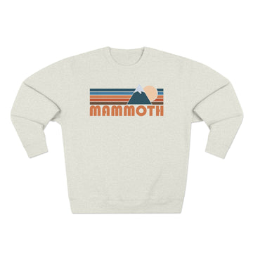 Premium Mammoth, California Retro Mountain Graphic Sweatshirt