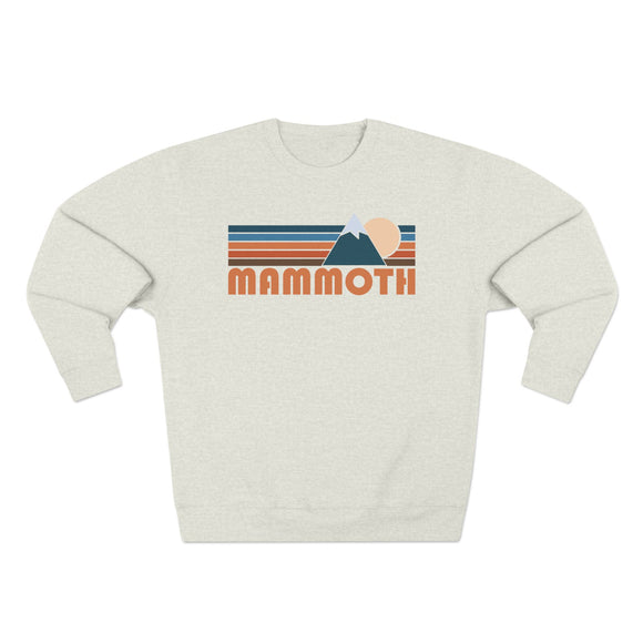 Premium Mammoth, California Retro Mountain Graphic Sweatshirt