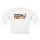 Premium Ouray, Colorado Retro Mountain Graphic Sweatshirt-3