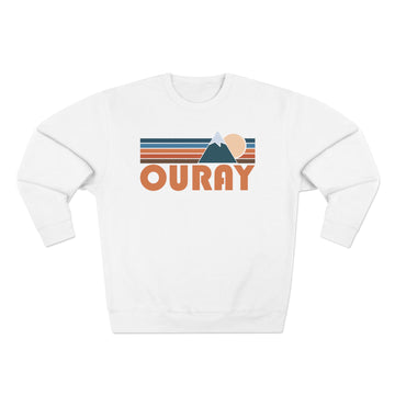 Buy white Premium Ouray, Colorado Retro Mountain Graphic Sweatshirt